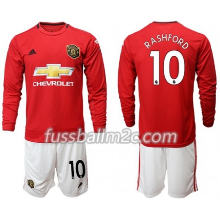 Fußballtrikots Manchester United Rashford 10 Kinder Heim Trikotsatz 2019-2020 Langarm Fußballtrikots Manchester United Rashford 10 Kinder Heim Trikotsatz 2019-2020 Langarm